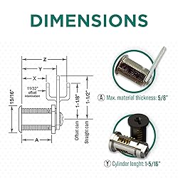 Olympus Lock 5-Disc Tumbler Cam Lock | Cascade