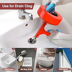 Drain Snake, Plumbing Snake with Drill