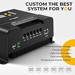 BougeRV MPPT Solar Charge Controller 60A, w/ Remote