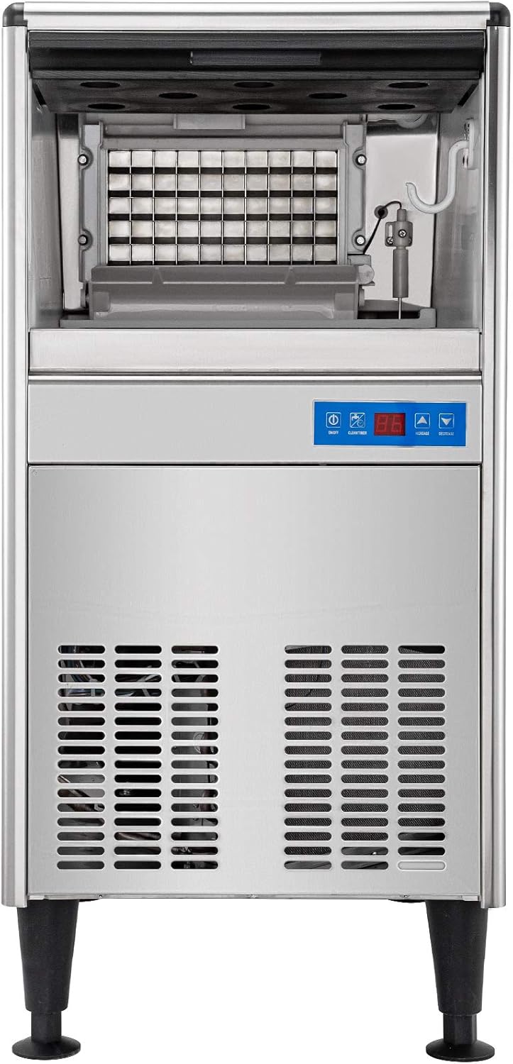 VEVOR Undercounter Ice Machine, 95 LBS per 24 H, Under Counter Ice Maker, with 50 LBS Storage
