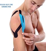 Proworks Kinesiology Tape 5m Roll Elastic Muscle Support Black view 4