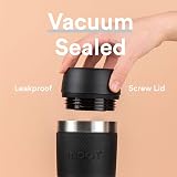 Moon 360° Travel Mugs Leakproof Insulated Stainless Steel 300ml Black view 4