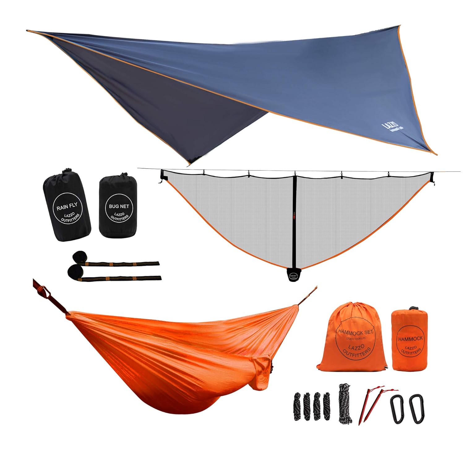 Best double hammock tent with mosquito net and rain fly
