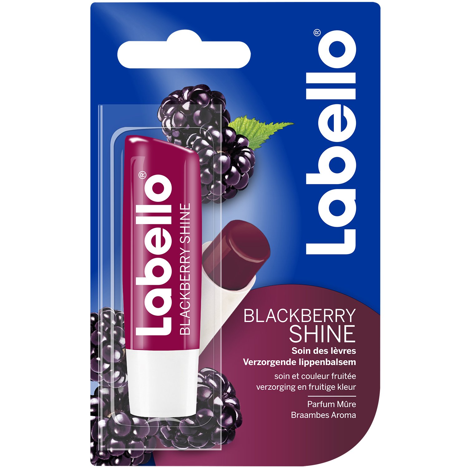 Labello Blackberry Shine Lip Balm, 4.8 g, Pack of 4 — image 1