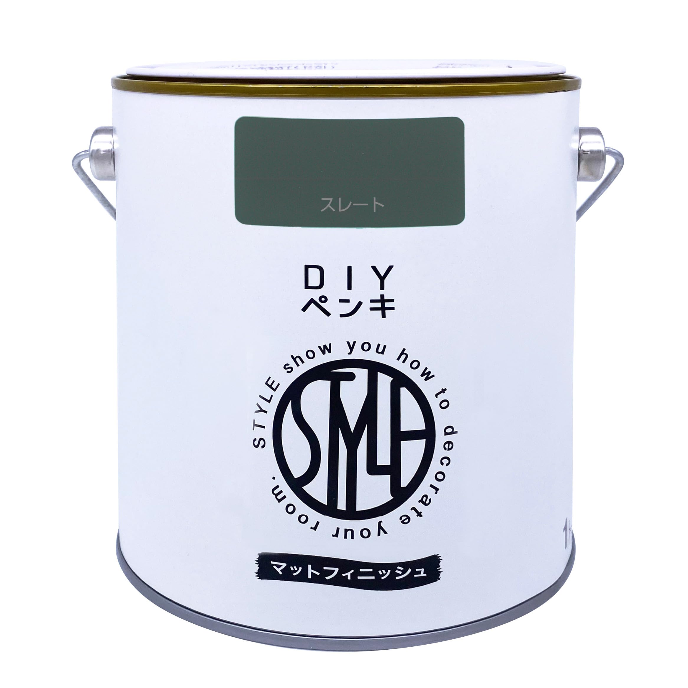 ニッペ ペンキ 塗料 STYLE DIYペンキ（缶タイプ） 1kg カラー： スレート 低臭 インテリア 水性塗料 日本製 4976124887338商品画像