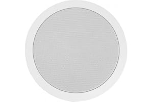 Polk Audio MC60 2-Way 6.5" in Ceiling Speaker (Single), Dynamic Built-in Audio, Perfect for Humid Indoor/Enclosed Areas, Bathrooms, Kitchens, Patios (White)