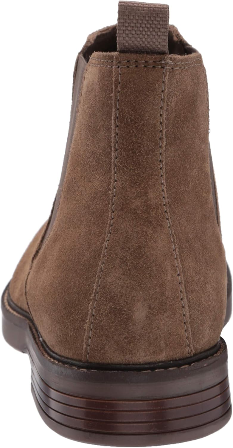 clarks men's paulson up graphite suede casual boots