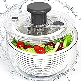 Salad Spinner - 3.6 Litre Non-Slip Vegetable & Fruit Washer/Dryer for Households, Easy-Clean Kitchen Gadget for Greens, Herbs