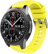 TiMOVO Yellow 22mm Silicone Strap for Samsung Galaxy Watch 46mm Gear S3 view 1