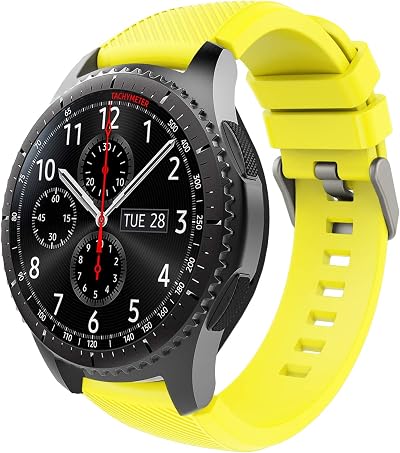 TiMOVO Yellow 22mm Silicone Strap for Samsung Galaxy Watch 46mm Gear S3