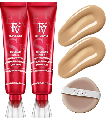 Amazon.com : FV 2 Pack Waterproof Foundation, Lightweight & Medium