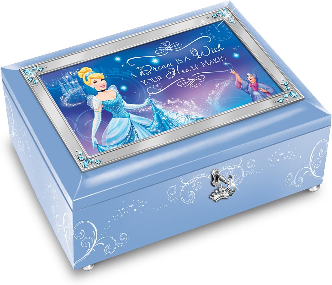 Disney A Dream Is A Wish Your Heart Makes Cinderella Music Box by The