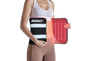 ADRACY 2025 Upgraded Red Light Therapy for Body, 24" x 12" Large Size Red Light Therapy Pad with Timer, 660nm&850nm Infrared Light Therapy Mat Full Body(Black)