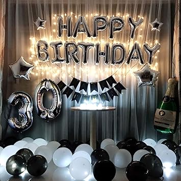 Feste Besondere Anlasse Ballons 30th Happy Birthday Foil Balloon
