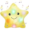 BSTAOFY 13‘’ LED Musical Twinkle Star Light up Lullaby Glow Stuffed Animal Toys Soothe Kids Emotions Birthday Valentines Christmas Festival Gift for Toddlers, Yellow
