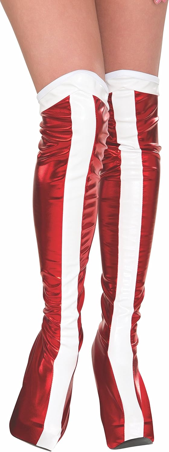 Rubie's Women's DC Superheroes Boot-Tops, Wonder Woman , One Size: Clothing