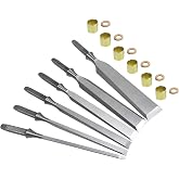 Narex 6 Piece Set Unhandled Premium Chisel (6 pc set 1/8, 1/4, 3/8, 1/2. 3/4 and 1 Inch)
