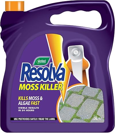 Resolva Moss Killer Ready to Use 3L Moss Control Block Paving Decking