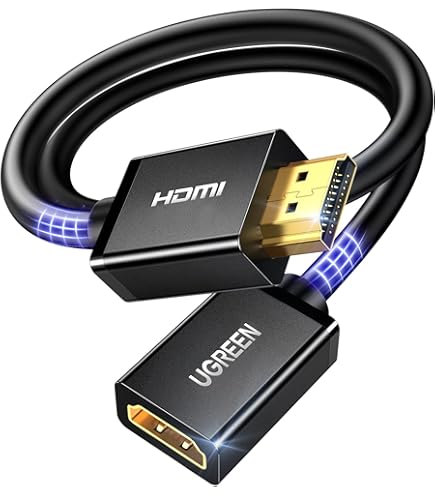 Amazon.com: Short 28AWG High Speed Male to Female HDMI Port