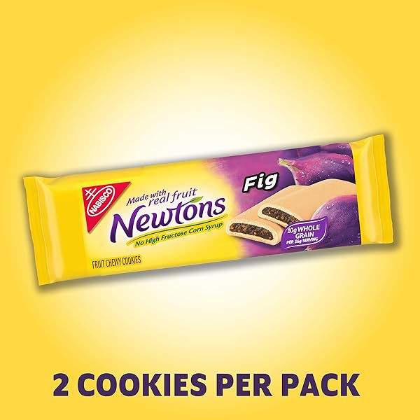 NEWTONS FIG BARS, SOFT FRUIT CHEWY COOKIES, 10 SNACK PACKS (2 COOKIES PER PACK)
