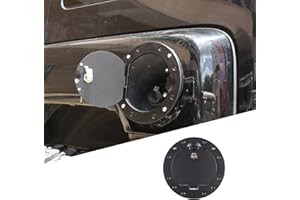 FGTAGTAL Fuel Door Locking Gas Tank Cap Cover Compatible with Hummer H3 2005-2009, Aluminum Gas Cap Fuel Filler Door Cover, Gas Tank Doors Trim Accessories