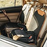 Owleys Premium Leather Car Seat Protector for Child Car Seat Cover from Dirt Scratches - Infant Car Seat Protector for Back Seat/Front Booster Seat Protector Under Baby Car Seat Waterproof 1pc Hexy