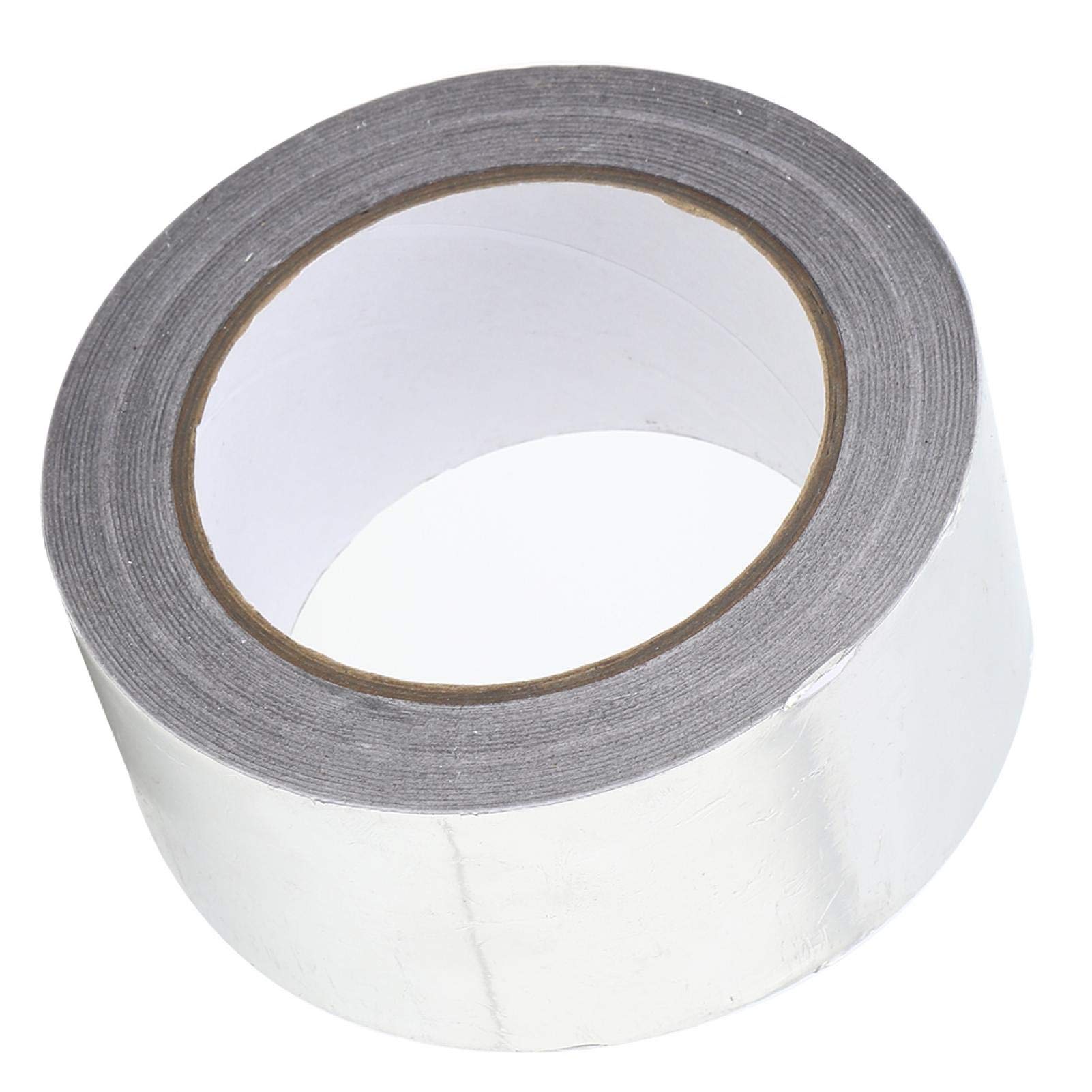 Cuque Sealing Tape, Water Resistance Silver Electrical Conductivity Aluminum Foil Tape, Aluminum Foil for Indoor Air-Conditioning Pipes Refrigerators