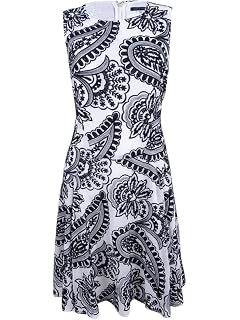 Tommy Hilfiger Womens Sleeveless Fit And Flare Dress | Desertcart Barbados