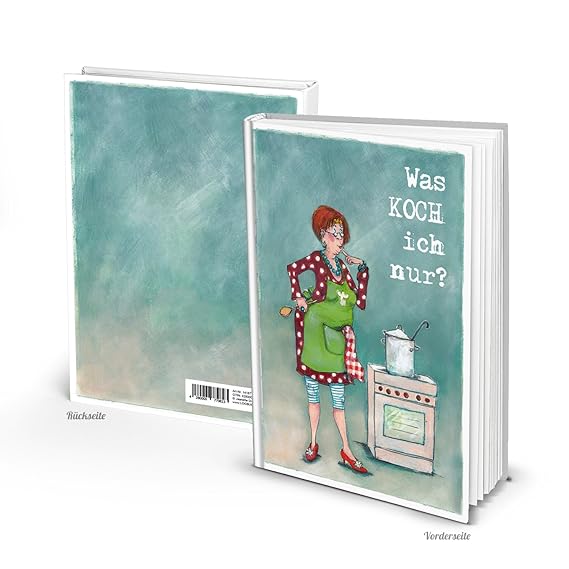 Eigenes großes XXL Kochbuch zum Einschreiben selberschreiben Rezeptbuch für Rezepte blanko leere weiße Seiten Geschenk Küche 