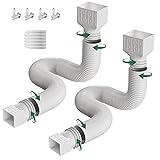 2 Pack Rain Gutter Downspout Extensions, Upgraded