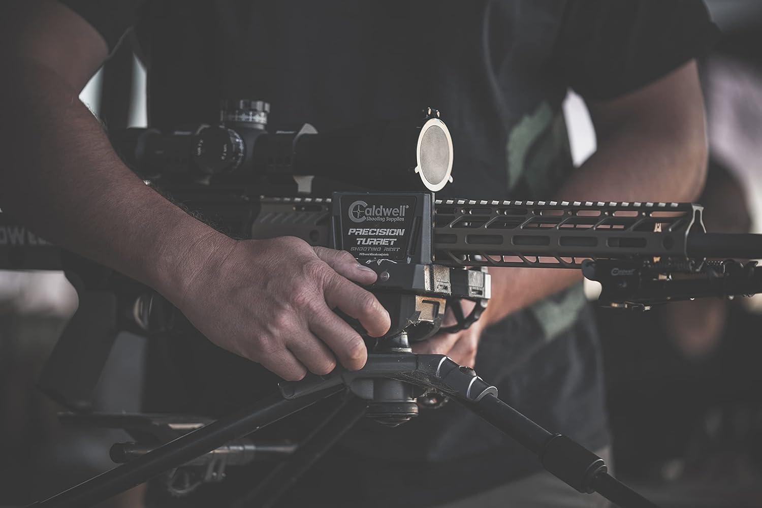 Caldwell Precision Turret Adjustable Ambidextrous Swivel and Tilt Detachable Magazine Rifle Shooting Rest with Pistol Grip Attachment for Outdoor Range : Sports & Outdoors