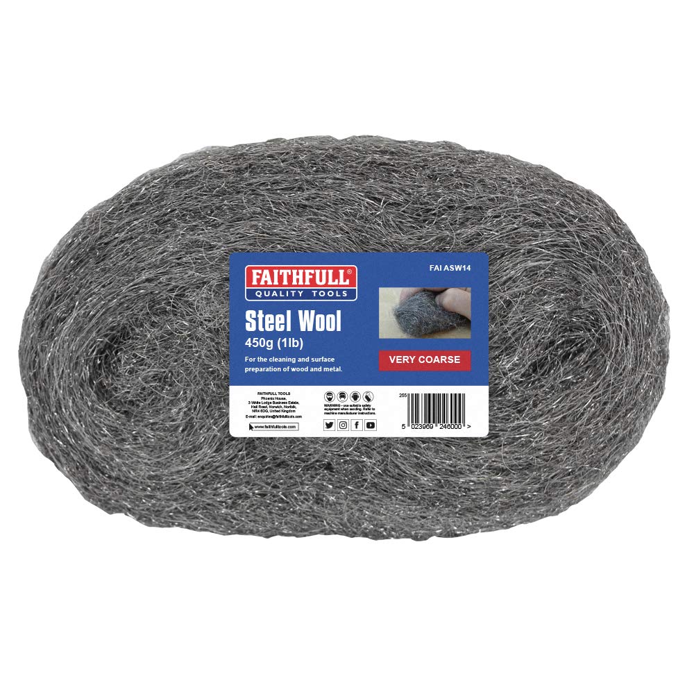 Faithfull Steel Wire Wool 450g Grit: VERY COARSE