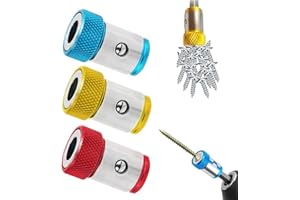 AOEMSMEISN Universal Screwdriver Head Magnetic Ring, Magnetizer Screw Removable for Hex Screwdriver and Power Bits, Magnetic Screwdriver Bit Head, Multipack Magnetic Screw Ring Holders Household Tool (Mix)
