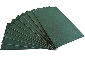 MAIMOUFIN 10SHEEET Sanded Pastel Paper for Artists,15.4"X10.7"Pastel Paper for Dry,Wet Painting Sanded Art Paper for Pastels Pencils & Charcoal Soft Oil Pastels (Green)