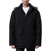 UIQUR Winter Coats for Men Winter Jackets Waterproof Thicken Warm Insulated Parka Puffer Long Down Jacket with Hood
