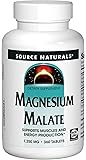 Source Naturals Magnesium Malate 1250mg - Essential Magnesium Malic Acid Supplement - 360 Tablets