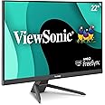 ViewSonic VX2267-MHD 22 Inch 1080p Gaming Monitor with 100Hz, 1ms, Ultra-Thin Bezels, FreeSync, Eye Care, HDMI, VGA, and DP