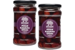 DIVINA Pitted Kalamata Olives, 10.2 oz (2-Pack)