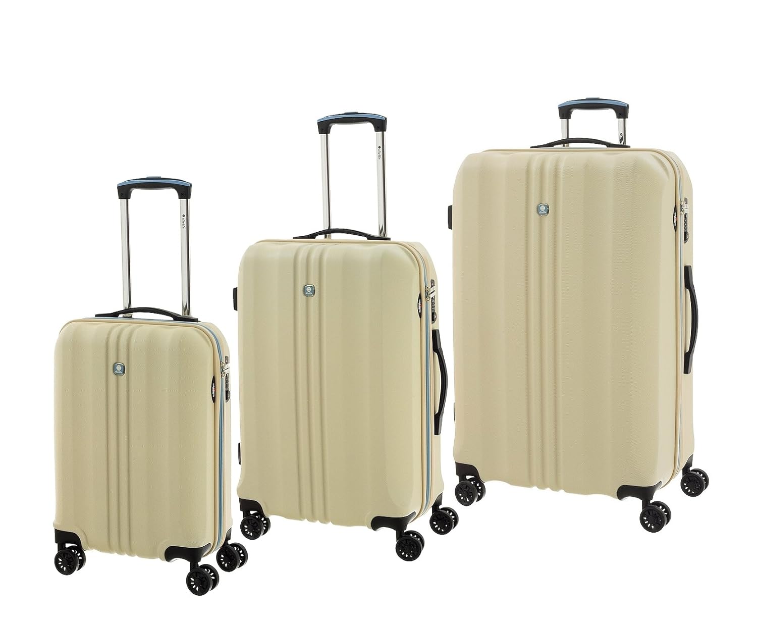 DIELLE Luggage Set cream 55, 66 e 77 cm. Amazon.co.uk Luggage