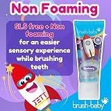 Brush-Baby Natural Blueberry Kids Toothpaste 150ml 3 x 50ml Fluoride Xylitol view 7