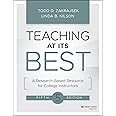 Teaching at Its Best: A Research-Based Resource for College Instructors