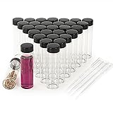 BKMAMLAB 40ml Clear Small Glass Vials 30pcs with
