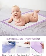 Buyockss 100 Pack Disposable Baby Changing Pads Ultra Soft 13 x 18 in view 5