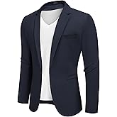 COOFANDY Men's Casual Blazers Sport Coats Slim Fit Cotton Sport Jackets 1 Button Lightweight Suit Jackets