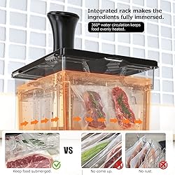 Sous Vide Container with Lid Double-Door-Opening
