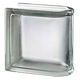 Seves Glass Block 6x6x3 Arctic Linear End Block