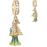 GEMDAZZ Animal Theme Charms in 925 Sterling Silver, Cute 3D Polar Bear, Frog, Cicada, Ladybug, Bee, Dragonfly Beads fit European Women Bracelet, Gift for Birthday/Christmas/Friends/Mom/Lover