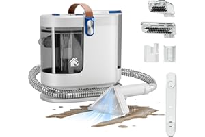 WURESE Portable Carpet Cleaner Machine, Carpet Shampooer, 15Kpa Upholstery Cleaner with 3 Tools, 54oz Large Water Tank, 16.4ft Power Cord, Spot and Stain Deep Cleaner for Rug, Couches, Car,Blue