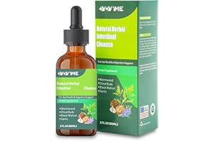 OVOVYME Natural Herbal Intestinal Cleanse, 2 fl oz, Gut Health Support with Wormwood, Black Walnut, Clove, Garlic