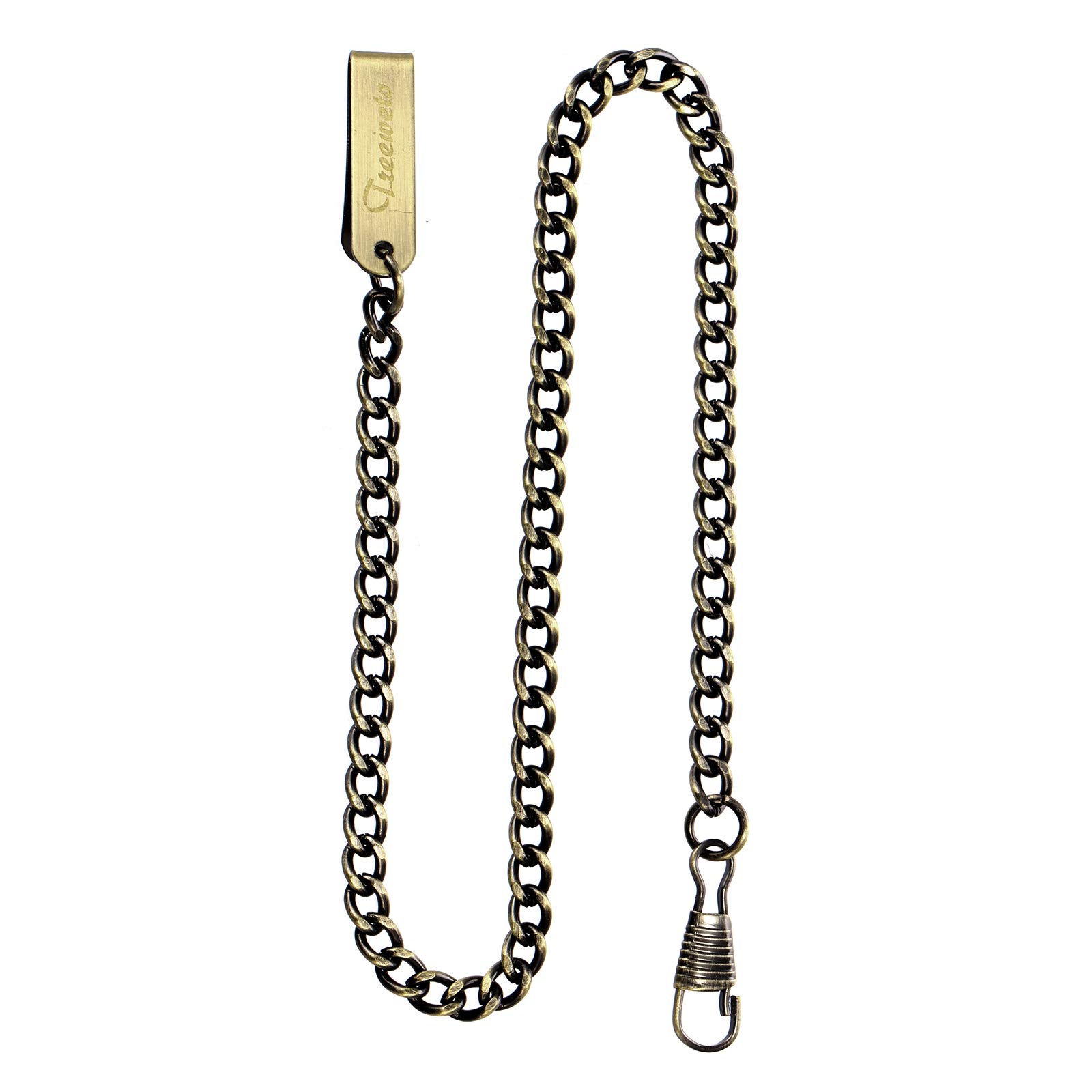 TREEWETO Pocket Watch Vest Chain 14.7 inch (37.5 cm) Bronze